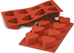 Moule silicone Silicon Flex 8 coeur Ø 6 cm 30 x 17,5 cm Silikomart