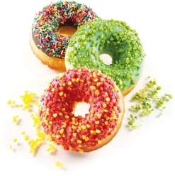 Moule silicone Silicon Flex 6 donuts Ø 7,5 cm 30 x 17,5 cm Silikomart