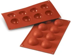 Moule silicone Silicon Flex 8 demi-sphères Ø 5 cm 30 x 17,5 cm Silikomart