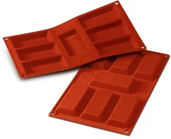 Moule silicone Silicon Flex 7 financiers 9,5 x 4,5 cm 30 x 17,5 cm Silikomart