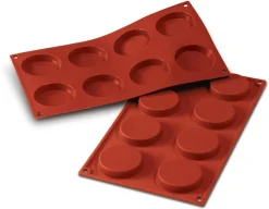 Moule silicone Silicon Flex 8 florentins Ø 6 cm 30 x 17,5 cm Silikomart