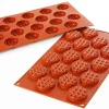 Moule silicone Silicon Flex 8 mini gaufres Ø 4 cm 30 x 17,5 cm Silikomart
