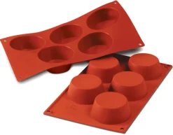 Moule silicone Silicon Flex 5 muffins Ø 8 cm 30 x 17,5 cm Silikomart