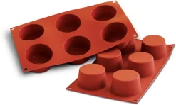 Moule silicone Silicon Flex 6 muffins Ø 6,8 cm 30 x 17,5 cm Silikomart