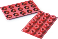 Moule silicone Silicon Flex 15 mini donuts Ø 4,5 cm 30 x 17,5 cm Silikomart