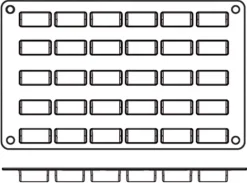 Moule silicone Silicon Flex 30 mini-cakes 30 x 17,5 cm Silikomart