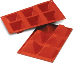 Moule silicone Silicon Flex 6 pyramides 7,1 x 7,1 cm 30 x 17,5 cm Silikomart