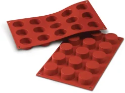 Moule silicone Silicon Flex 15 petits fours ronds Ø 4 cm 30 x 17,5 cm Silikomart