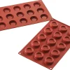 Moule silicone Silicon Flex 15 ronds Ø 4 cm 30 x 17,5 cm Silikomart
