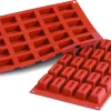 Moule silicone Silicon Flex 25 savarins rectangulaires 30 x 17,5 cm Silikomart