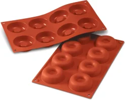 Moule silicone Silicon Flex 8 savarins Ø 6,5 cm 30 x 17,5 cm Silikomart