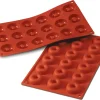 Moule silicone Silicon Flex 18 savarins Ø 4 cm 30 x 17,5 cm Silikomart