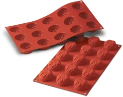 Moule silicone Silicon Flex 15 tournesols Ø 4,4 cm 30 x 17,5 cm Silikomart