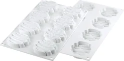 Moule silicone 6 tartelettes (kit) Honoré 30 x 17,5 cm Silikomart