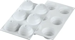 Moule silicone 6 tartelettes (kit) Mont Blanc 30 x 17,5 cm Silikomart