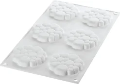 Moule silicone 6 tartelettes (kit) Paradis 30 x 17,5 cm Silikomart