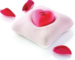 Moule silicone Ti voglio bene coussin coeur 10 x 10 cm Silikomart