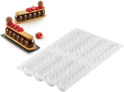 Moule silicone 8 truffle éclairs 30 x 17,5 cm Silikomart