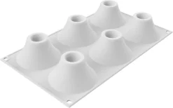 Moule silicone 6 volcans Vesuvio 30 x 17,5 cm Silikomart