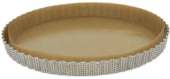Moule à tarte cannelé perforé fond amovible Ø 24 cm De Buyer