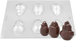 Moule thermoformé Famille poussins Valrhona