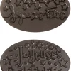 Moule thermoformé Joyeuses Fêtes ovales 4,5 x 3 cm Décors et Créations