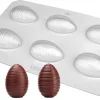 Moule thermoformé 3 oeufs de Pâques Valrhona
