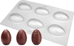 Moule thermoformé 3 oeufs de Pâques Valrhona