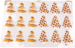 Moule thermoformé pré-imprimé Sapin de noël décoré 5,2 x 3,5 cm Florensuc