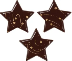 Moule thermoformé pré-imprimé Étoiles relief guirlandes festives Ø 3,7 cm Florensuc