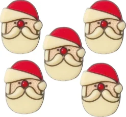 Moule thermoformé pré-imprimé Tête de Père Noël 2,9 x 3,7 cm Florensuc