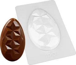 Moule thermoformé Tablette de Pâques à facettes Valrhona