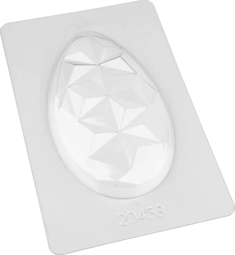 Moule thermoformé Tablette de Pâques à facettes Valrhona