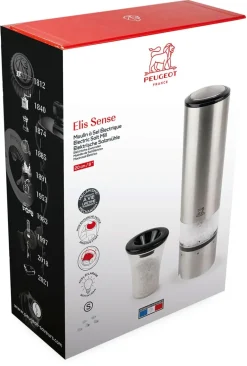 Moulin à sel électrique Elis Sense 20 cm Peugeot