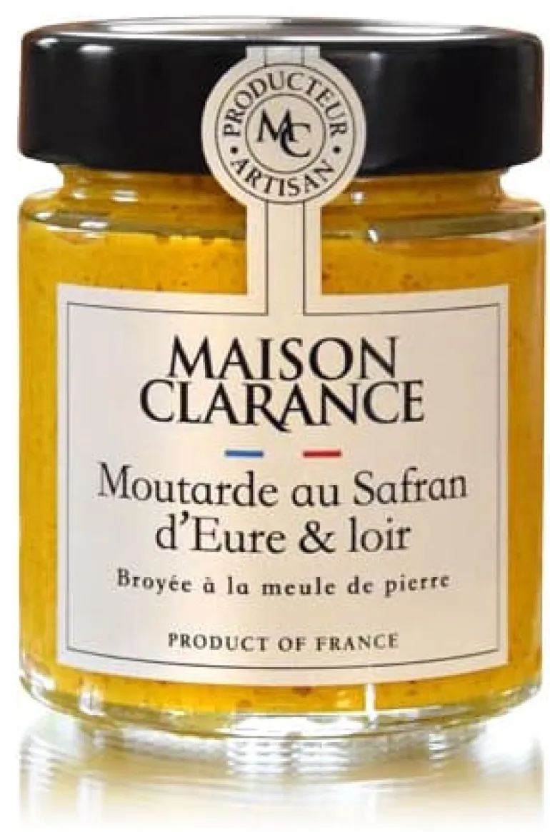 Moutarde au safran 140 g Maison Clarance