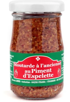 Moutarde à l'ancienne au piment d'Espelette 95 g Larre