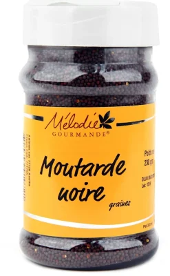 Moutarde noire graines 230 g Mélodie Gourmande