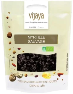 Myrtilles séchées sauvages Bio 125 g Vijaya