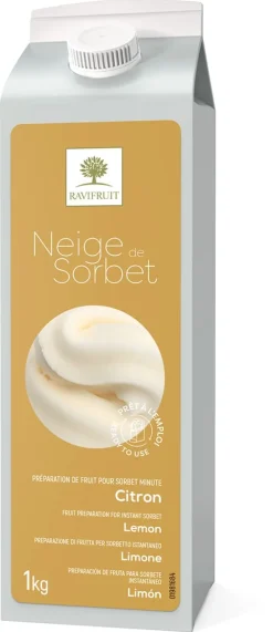 Neige de sorbet citron 1 kg Ravifruit