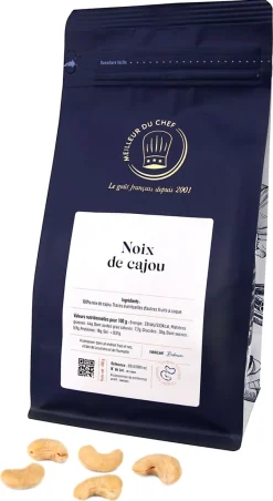 Noix de cajou non salée 500 g