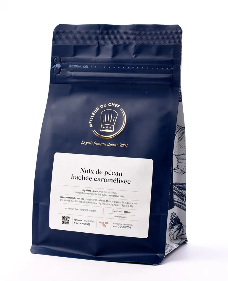 Noix de pécan hachée caramélisée 250 g
