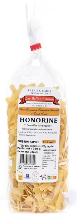 Nouille Moyenne Honorine 250 g Les Belles D'Antan