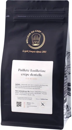 Pailleté feuilletine pur beurre crêpe dentelle 250 g Feuilletine France