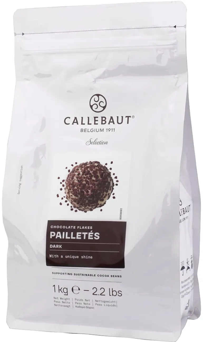 Pailletés chocolat décor fin 1 kg Callebaut