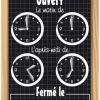 Pancarte Horloge
