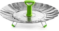 Panier cuit vapeur en inox et silicone Ibili