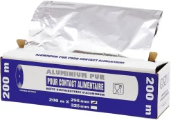 Papier aluminium en boîte distributrice cartonnée Largeur 45 cm Matfer