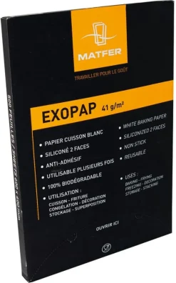 Papier de cuisson Exopap (x 500) silicone 2 faces 60 x 40 cm Matfer
