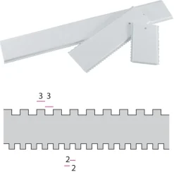 Peigne à décor rayures fines Long 34 cm Martellato