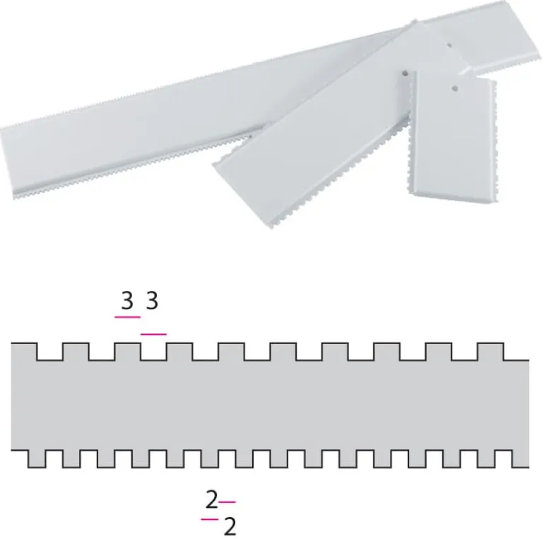 Peigne à décor rayures fines Long 34 cm Martellato